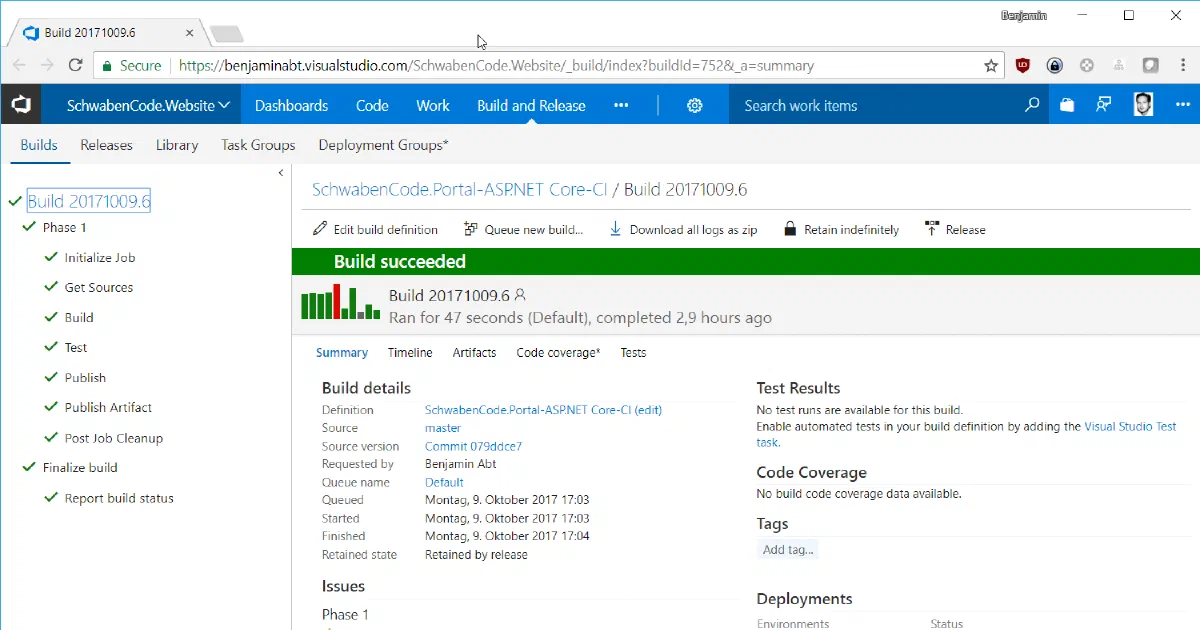 Set up a really cheap build agent to support NPM 5 and Angular 5 in Visual Studio Team Services