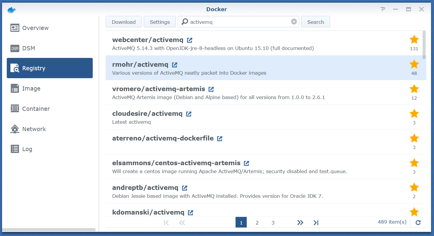 Run ActiveMQ in Docker on your Synology