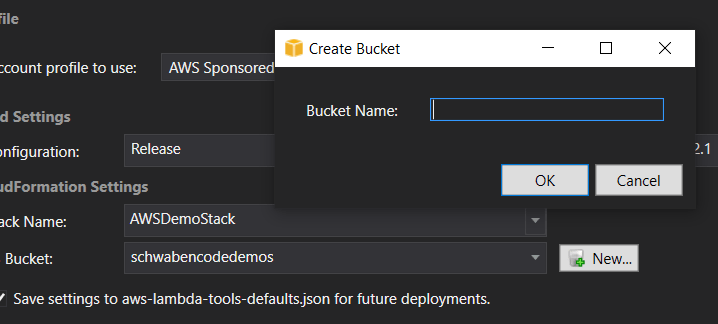 AWS Publish Serverless Application