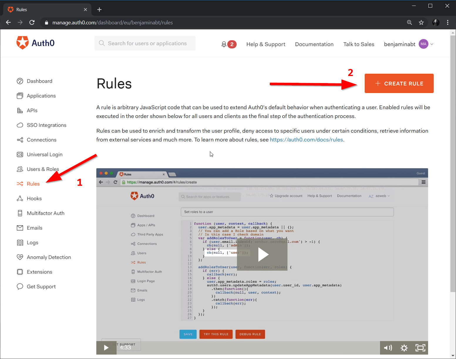 Auth0 Rules