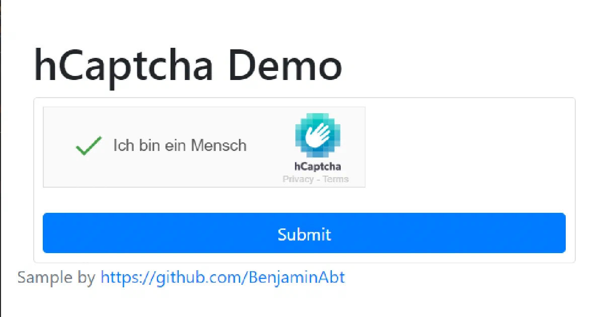 Use hCaptcha with dotnet and ASP.NET Core