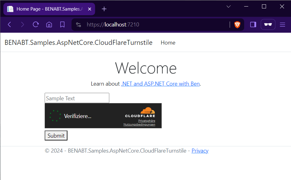 CF Turnstile Form View