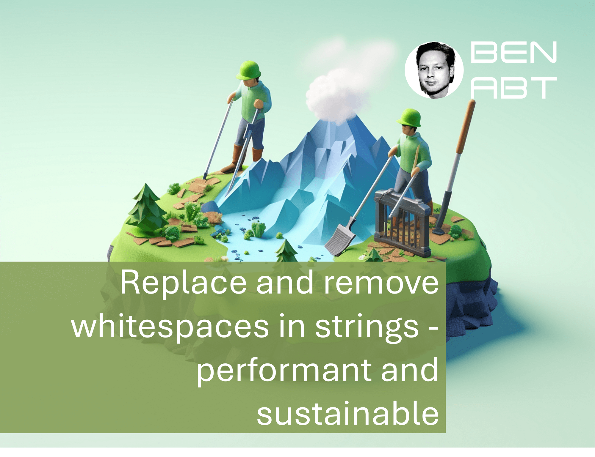 Replace and remove whitespaces in strings - performant and sustainable