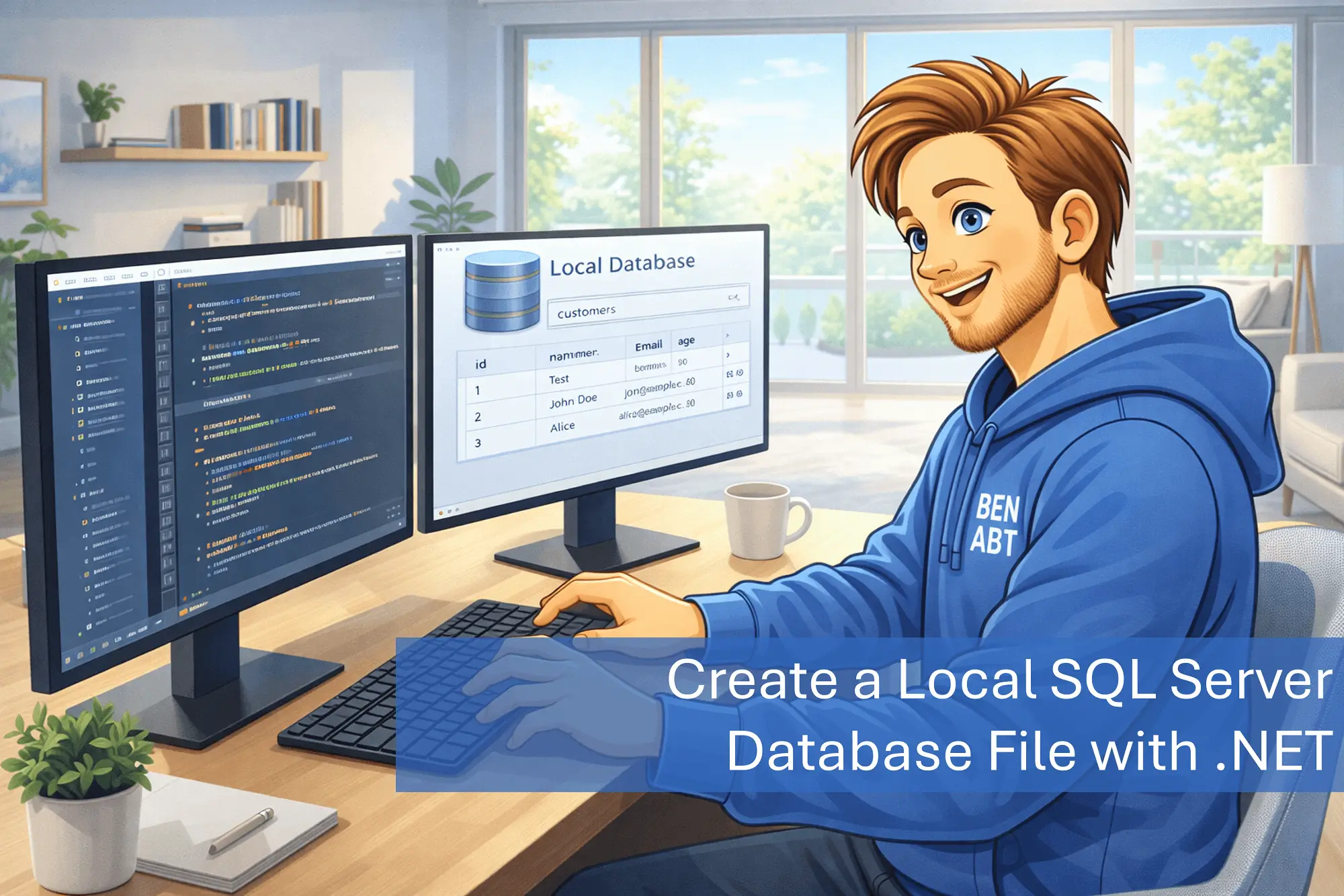 Create a Local SQL Server Database File with .NET